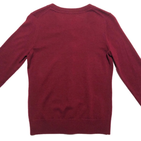 BANANA REPUBLIC | Red Cardigan 100% Merino Wool PS - Picture 11 of 15
